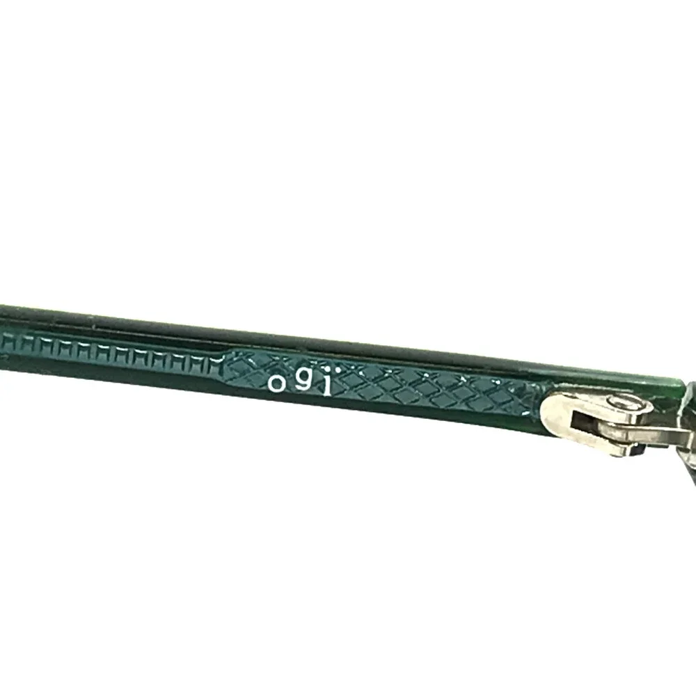 ogi Petite Eyeglasses Frames MOD. A7050 COL. 168 Shiny Green Oval 43-18-140